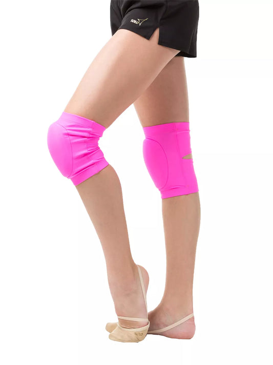 Neon Pink molded knee pads SOLO - NK1.84